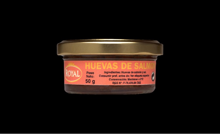 huevas de salmón